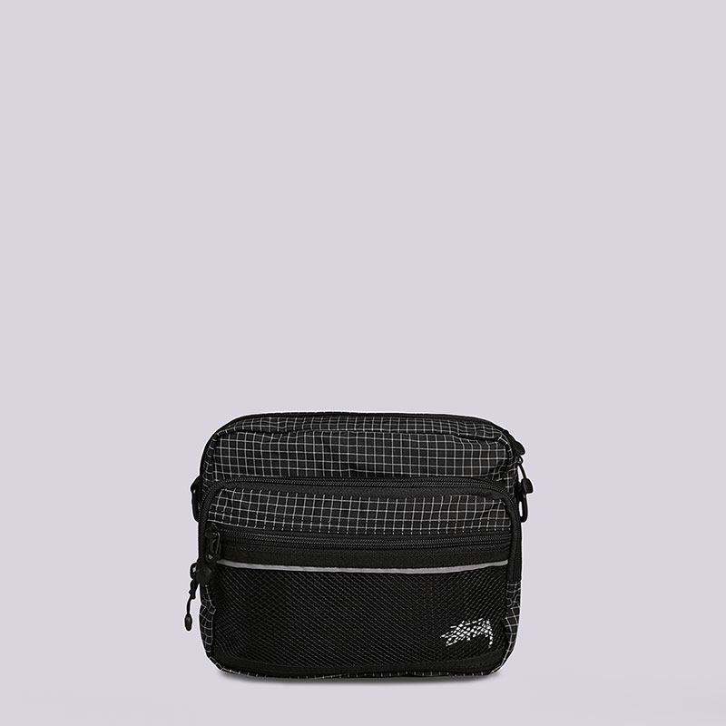 черное сумка через плечо Stussy Ripston Nylon Shoulder Bag 134185-black - цена, описание, фото 1